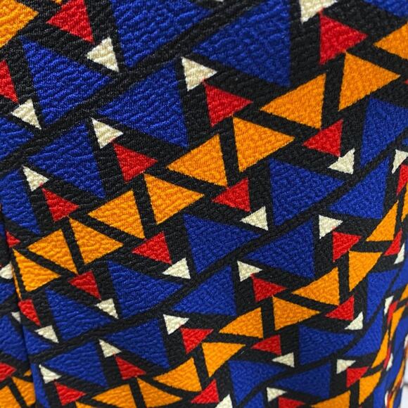 LuLaRoe Cassie Pencil Skirt Small Blue Orange Pull On Stretch NWT - Picture 5 of 7